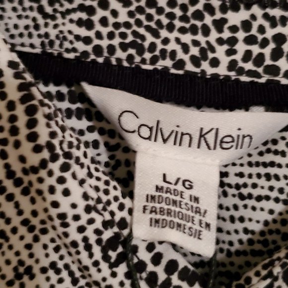 Calvin Klein Black & White Shirt Size L - Picture 4 of 12